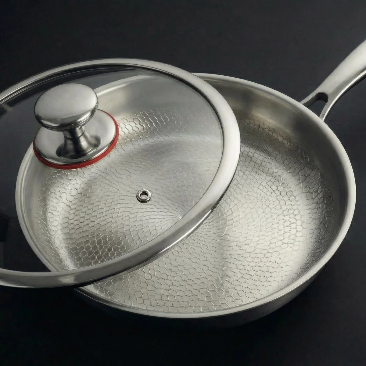 Hand-Hammered Titanium Pan Duo Set - Image 4