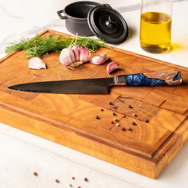 Professional Japanese Damascus Knife Set – 6-Piece Chefs Quality Set - Image 9