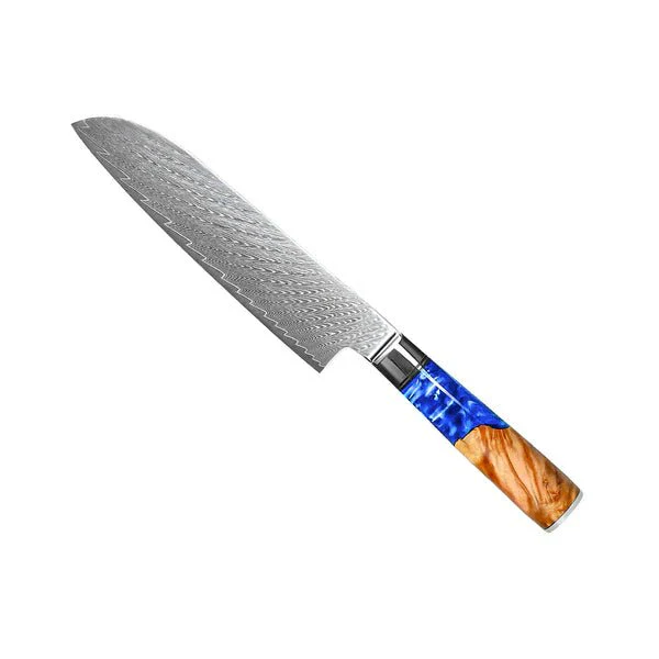 Limited Edition Japanese Damascus Knife Set – 6-Piece Saphire Series - Image 8