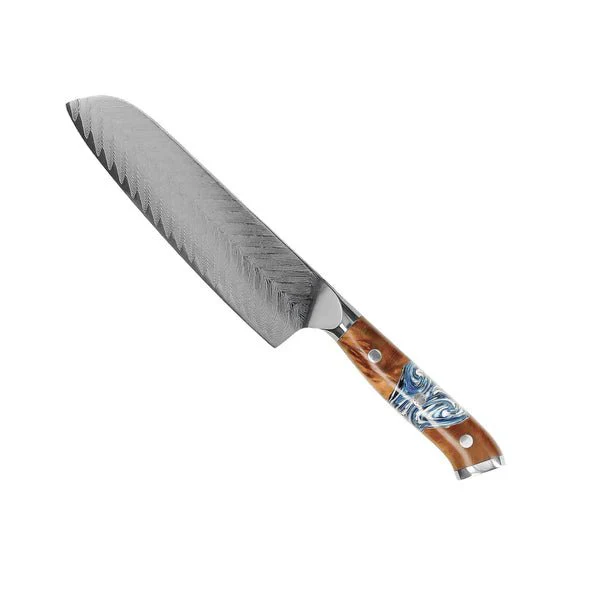 Japanese Damascus Knife Set – 9-Piece Versatile Blade - Image 4