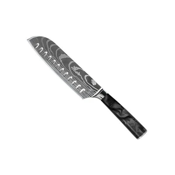 Premium Japanese Damascus Knife Set – 8-Piece Precision Collection - Image 11