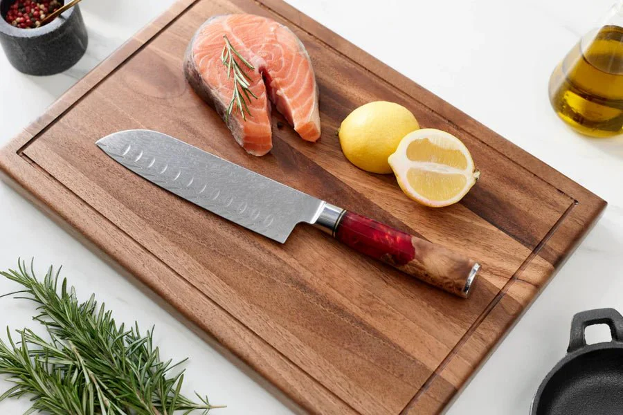 Japanese Damascus Nakama Shinku 5-Piece Chef’s Knife Set – Precision Blades - Image 5