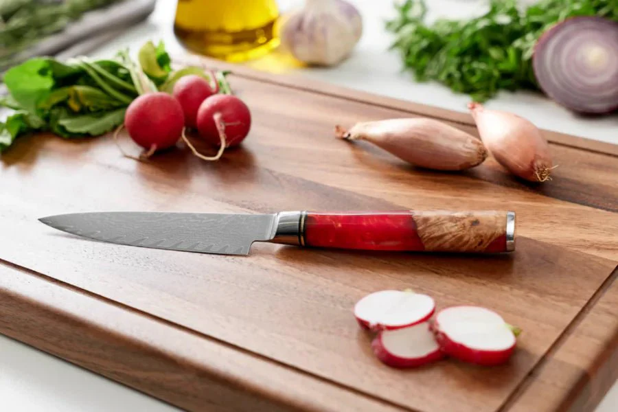 Japanese Damascus Nakama Shinku 5-Piece Chef’s Knife Set – Precision Blades - Image 6