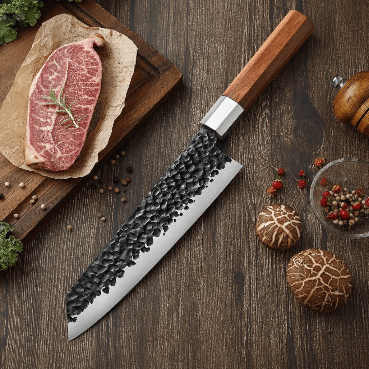 Kiritsuke Stainless Steel Knife – 13.6 inch (34.5 cm) Precision Blade - Image 3