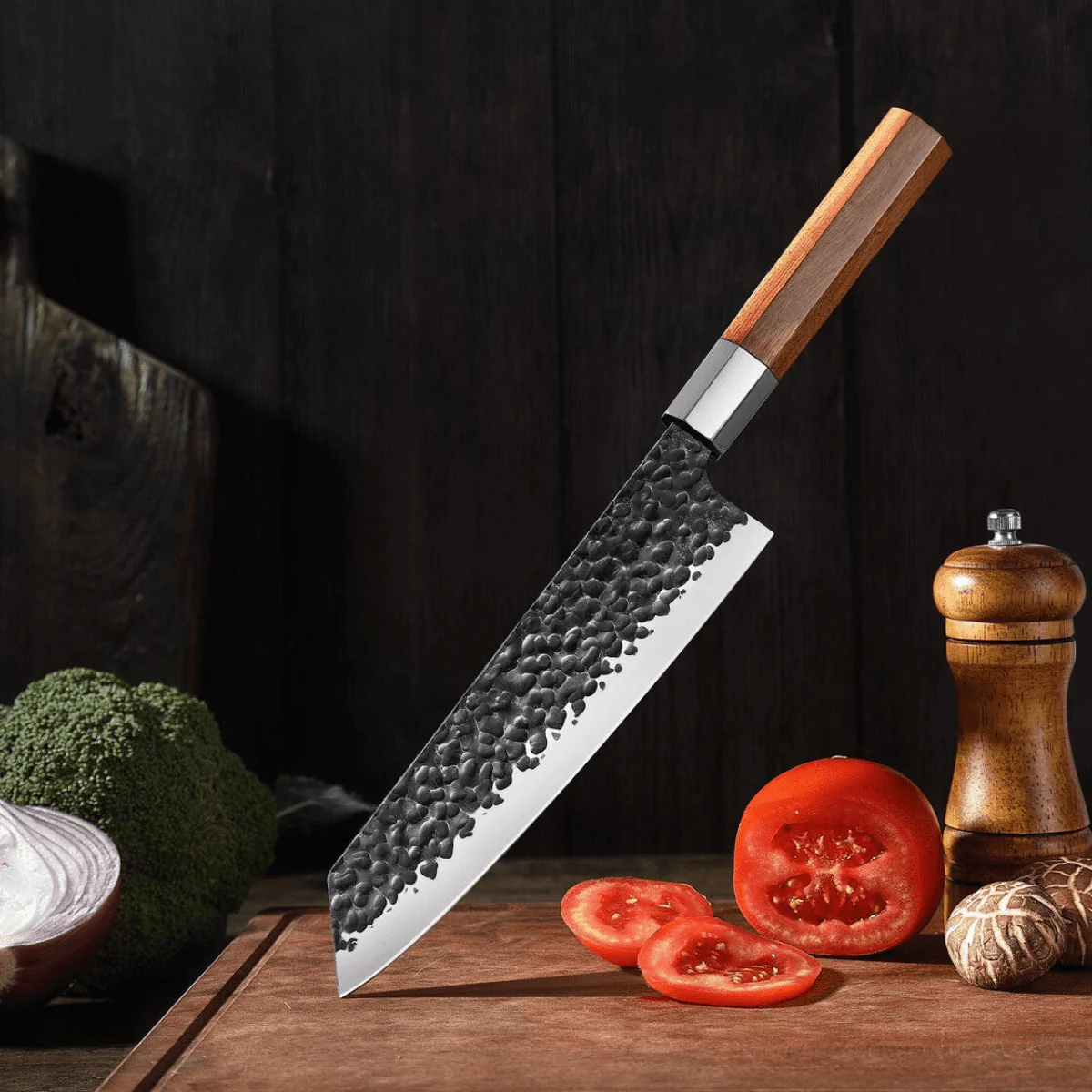 Kiritsuke Stainless Steel Knife – 13.6 inch (34.5 cm) Precision Blade - Image 4
