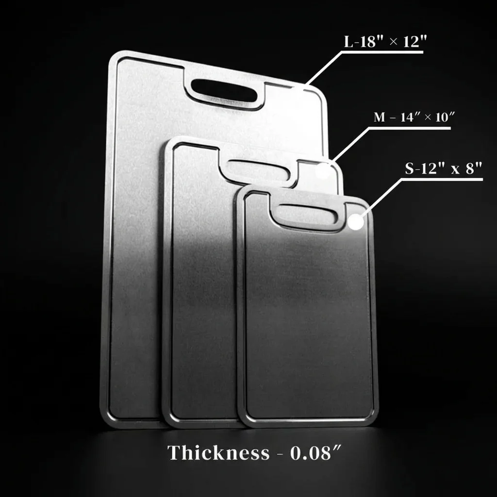 Pure Titanium Cutting Board - PFAS Free - Image 3